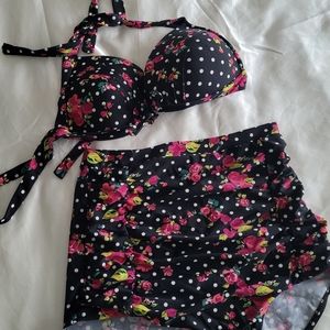 Cupshe Highwaisted Swim Set, 3xl/4xl